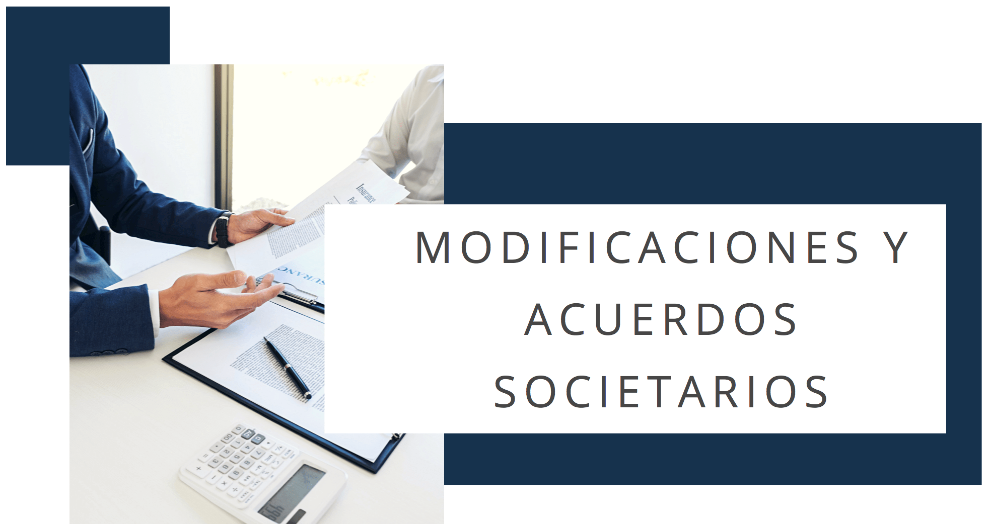 modificaciones y acuerdos solitarios