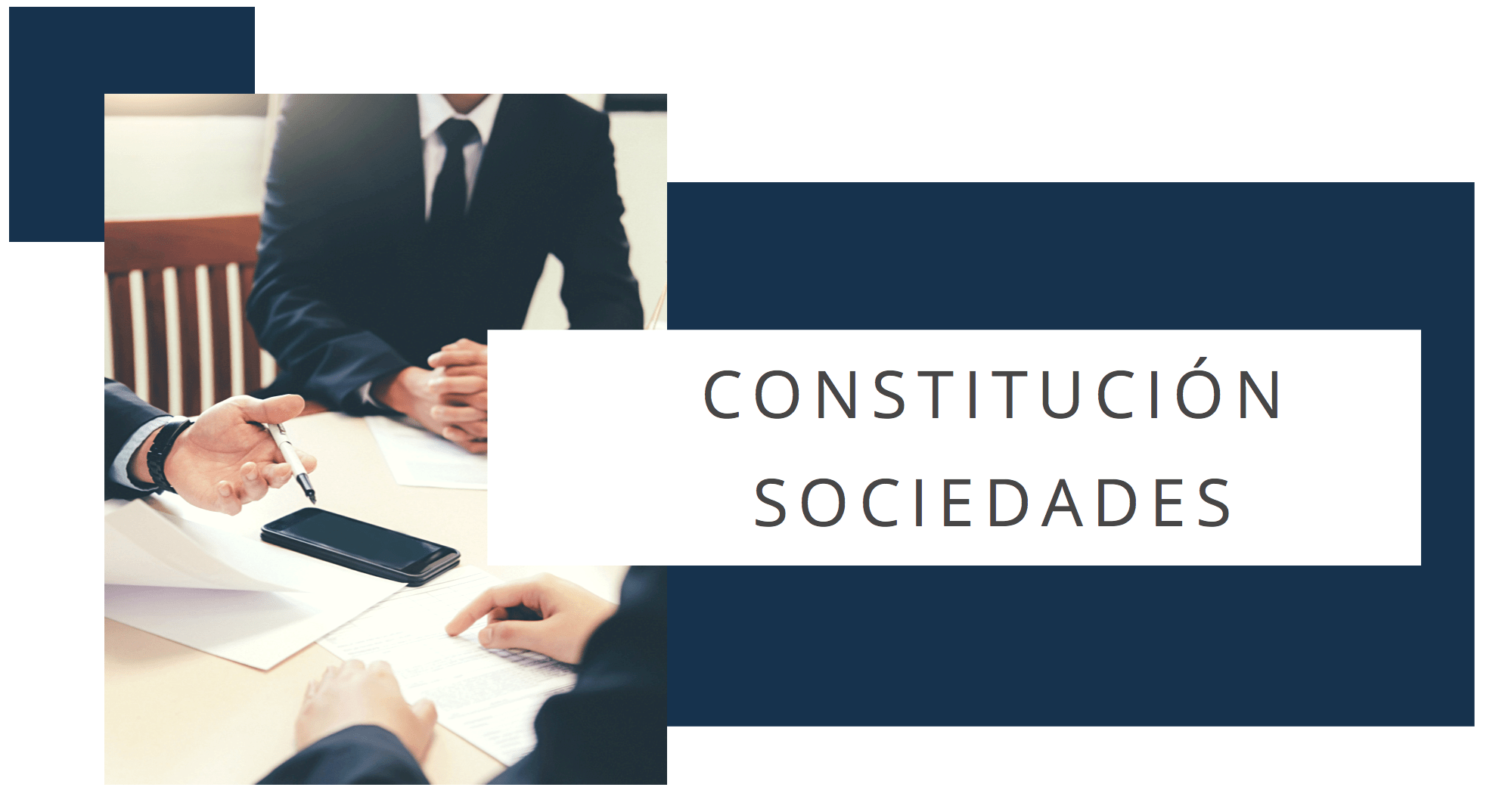 constitución sociedades