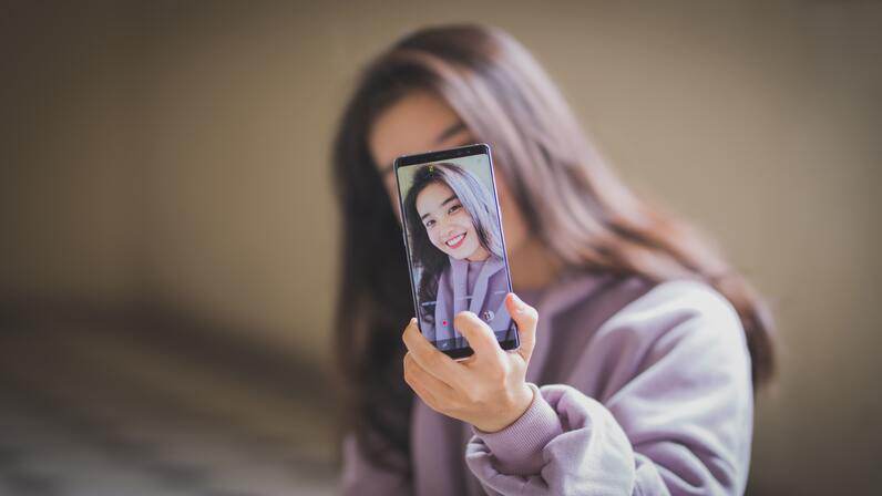prestacion con un selfie